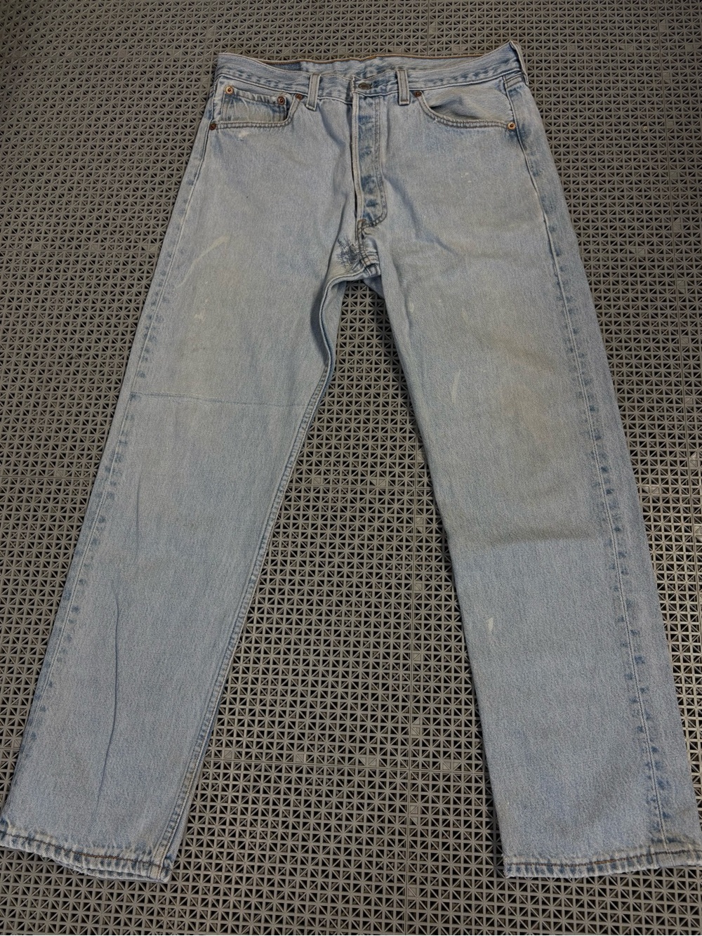 Vintage 90’s Levi's 501 Light Wash Button-Fly Blue Jeans - Made in USA